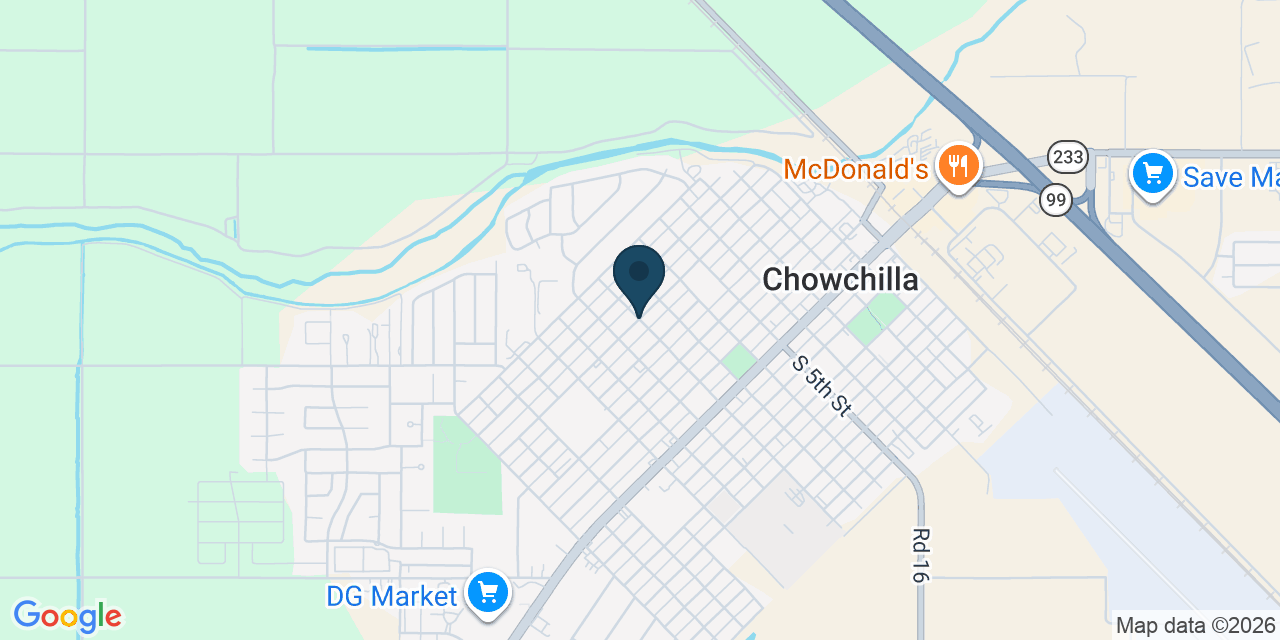 Map showing Chowchilla, Madera County, CA