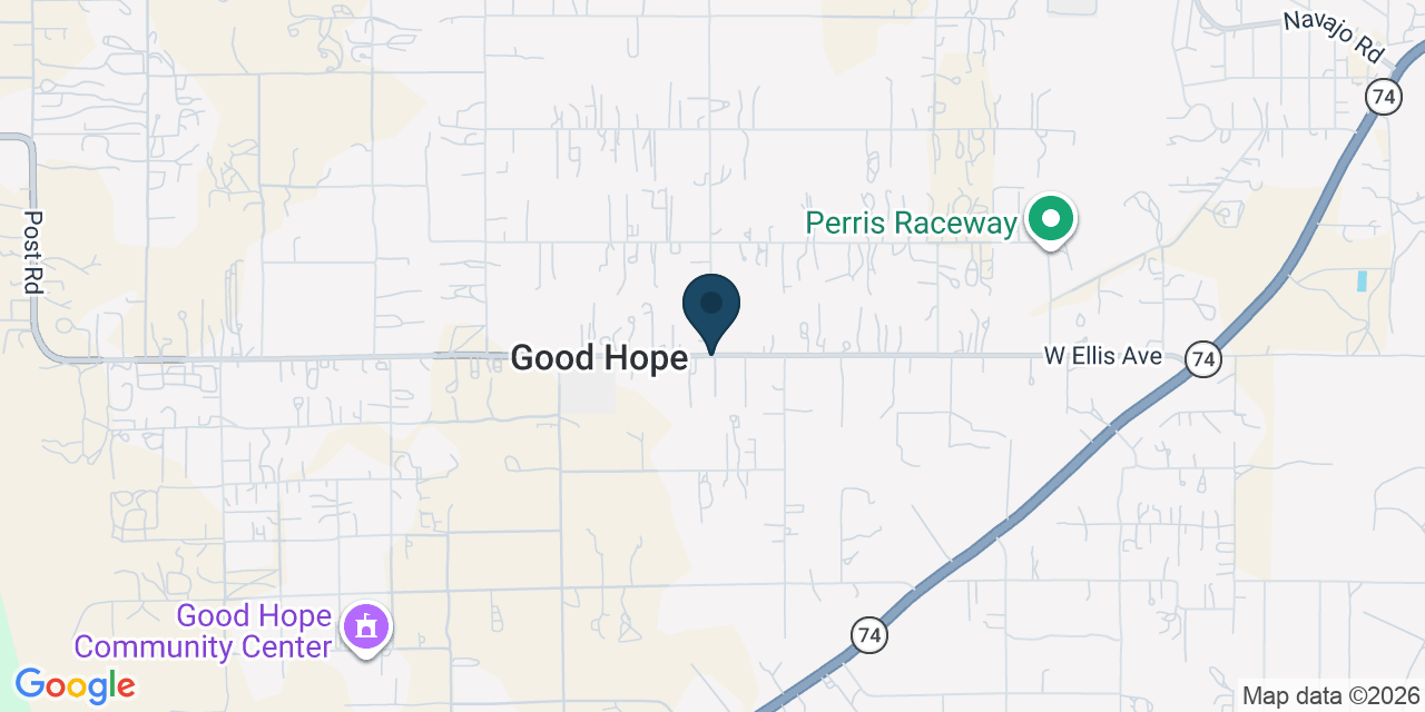 Map showing Good Hope, Riverside County, CA