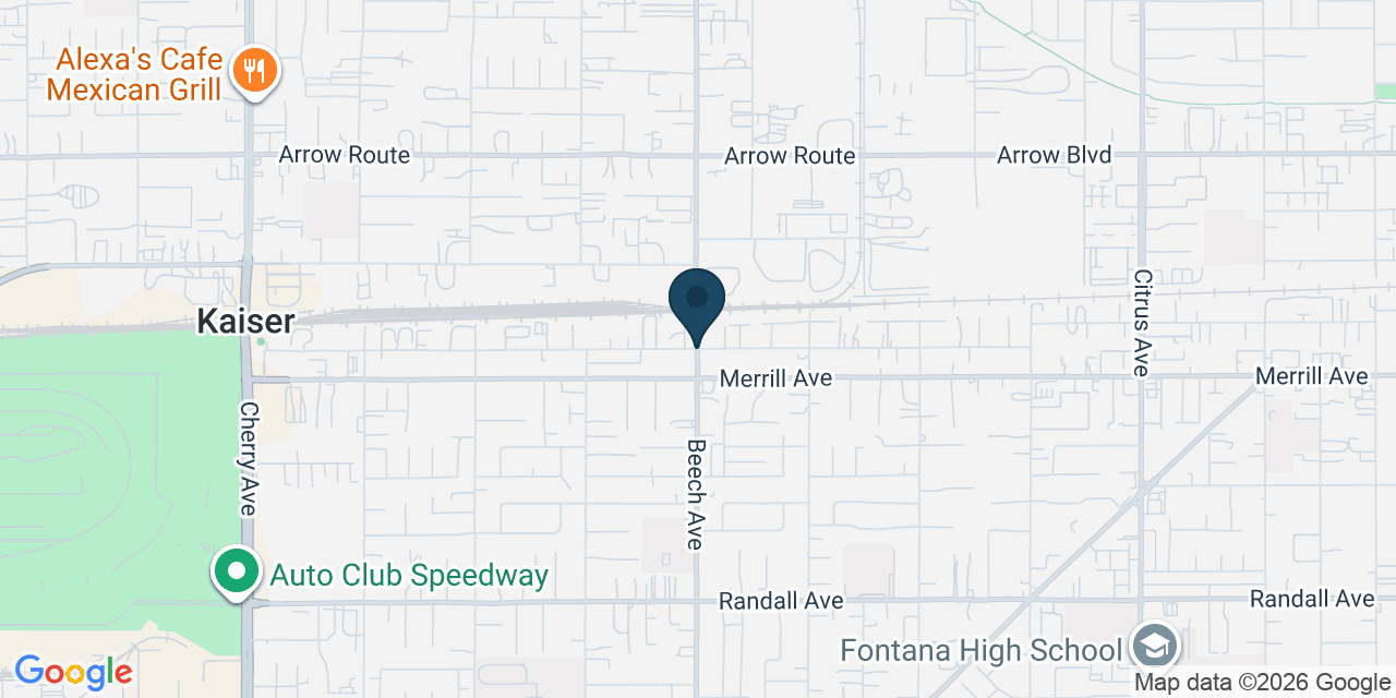 Map showing San Bernardino County, CA