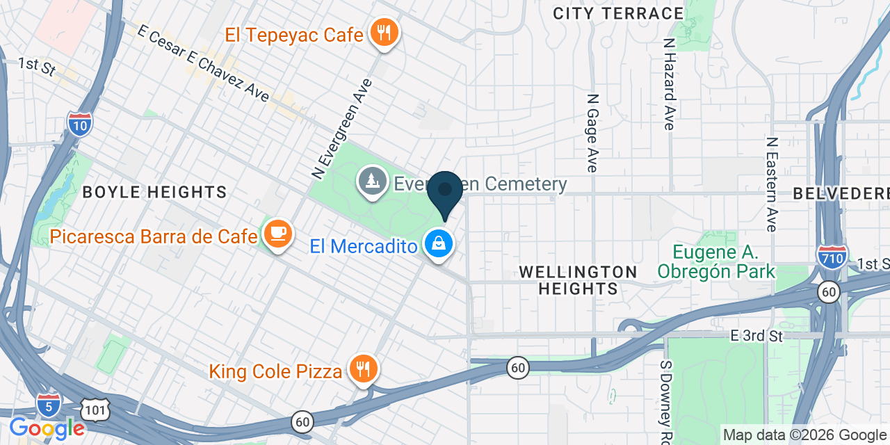 Map showing Los Angeles, Los Angeles County, CA