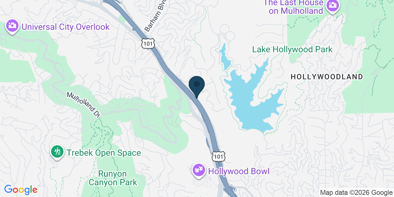 Map showing Los Angeles, Los Angeles County, CA