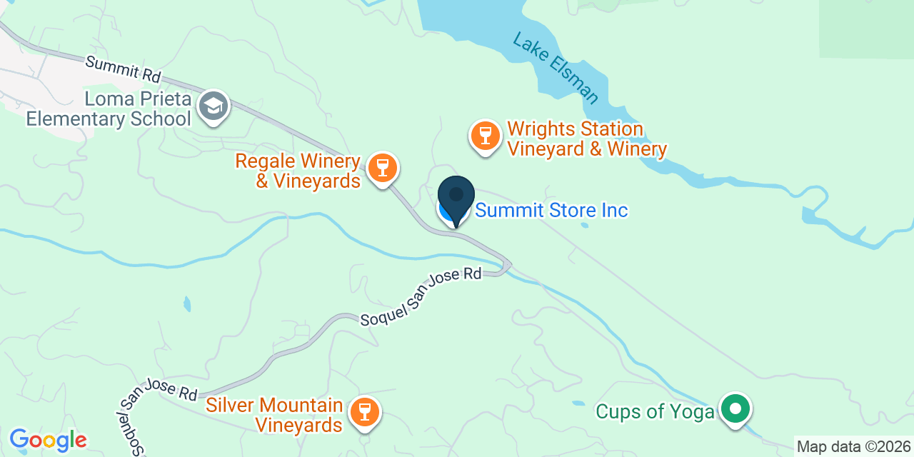 Map showing Los Gatos, Santa Cruz County, CA