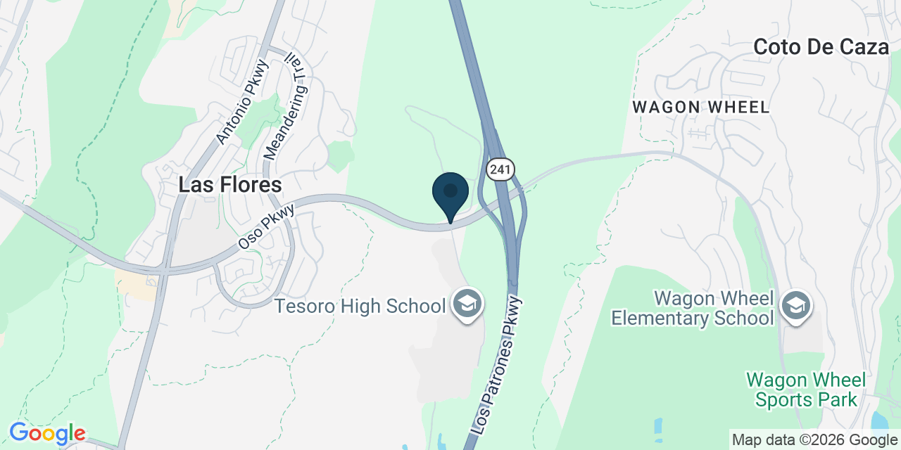 Map showing Las Flores, Orange County, CA