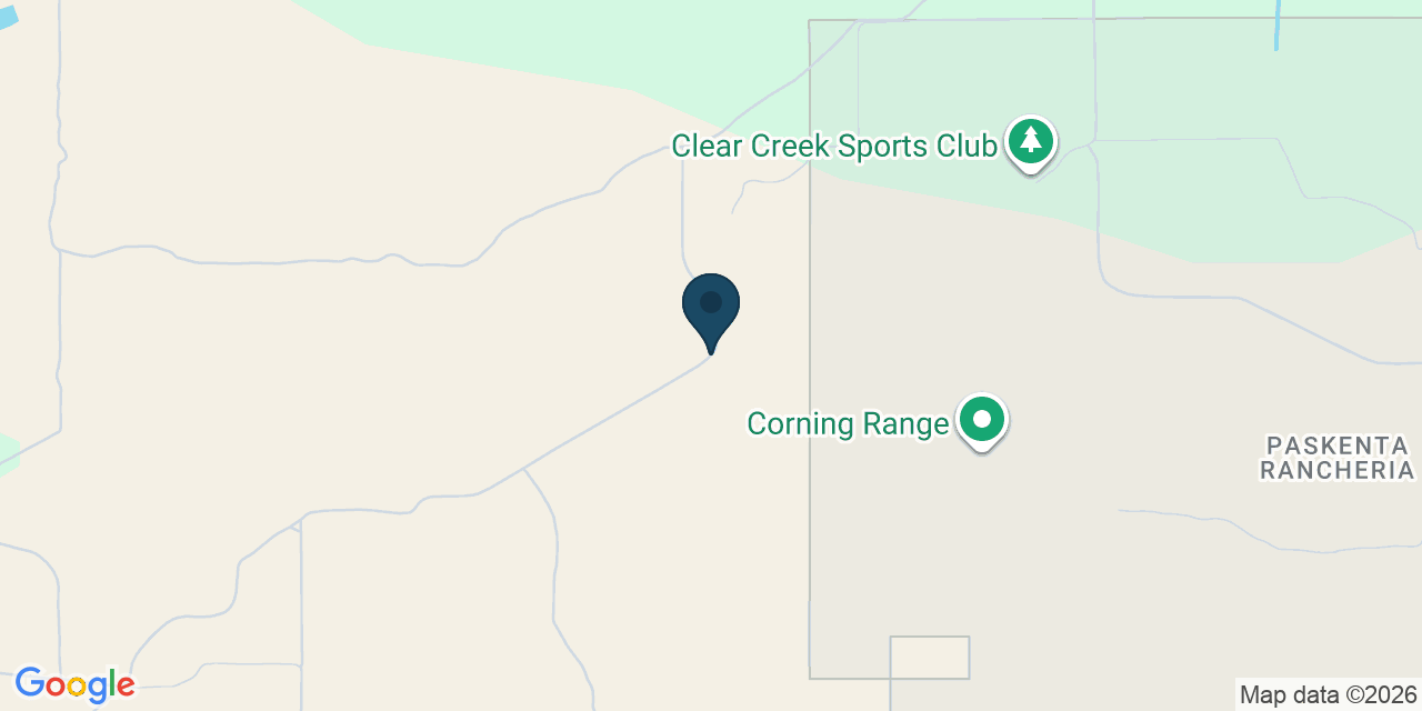 Map showing Tehama County, CA
