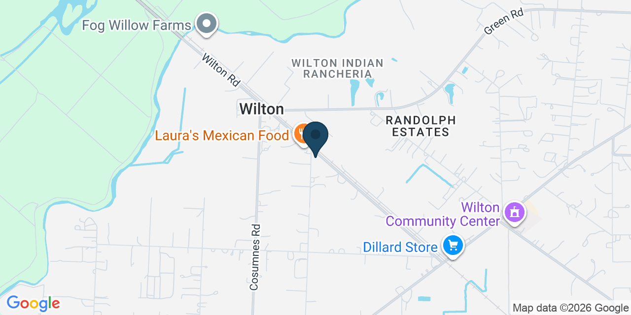 Map showing Wilton, Sacramento County, CA