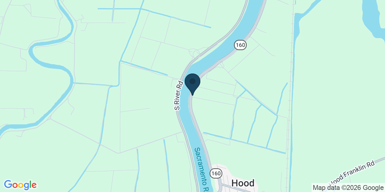 Map showing Hood, Sacramento County, CA