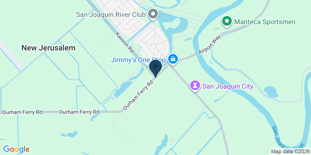 Map showing San Joaquin County, CA