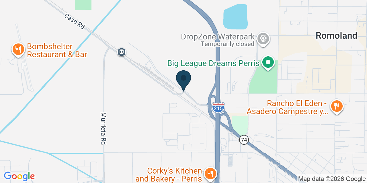 Map showing Riverside County, CA
