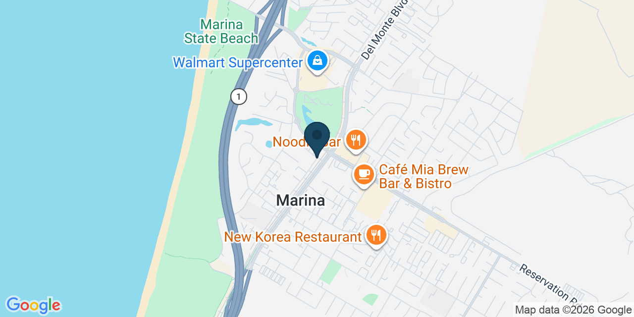Map showing Marina, Monterey County, CA