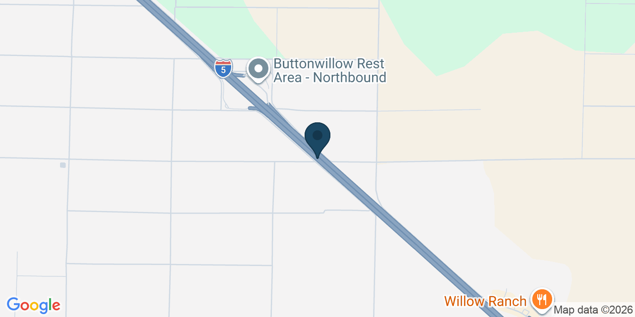Map showing Buttonwillow, Kern County, CA