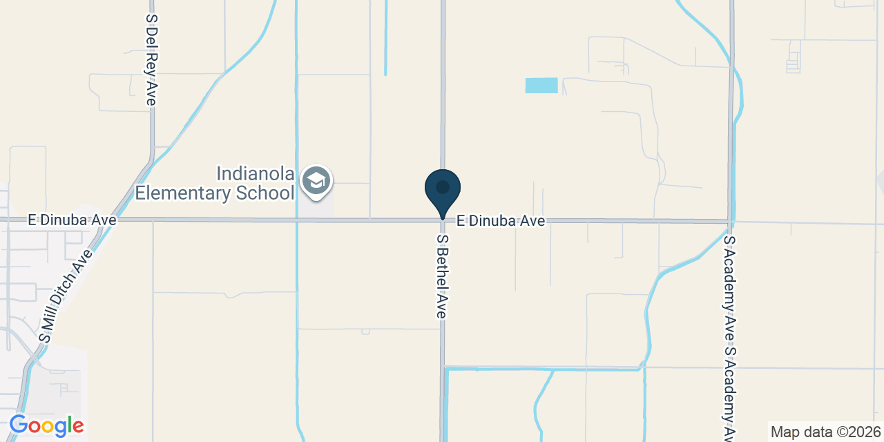 Map showing Fresno County, CA