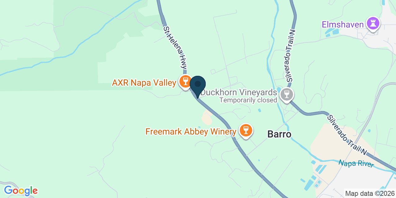 Map showing Napa County, CA