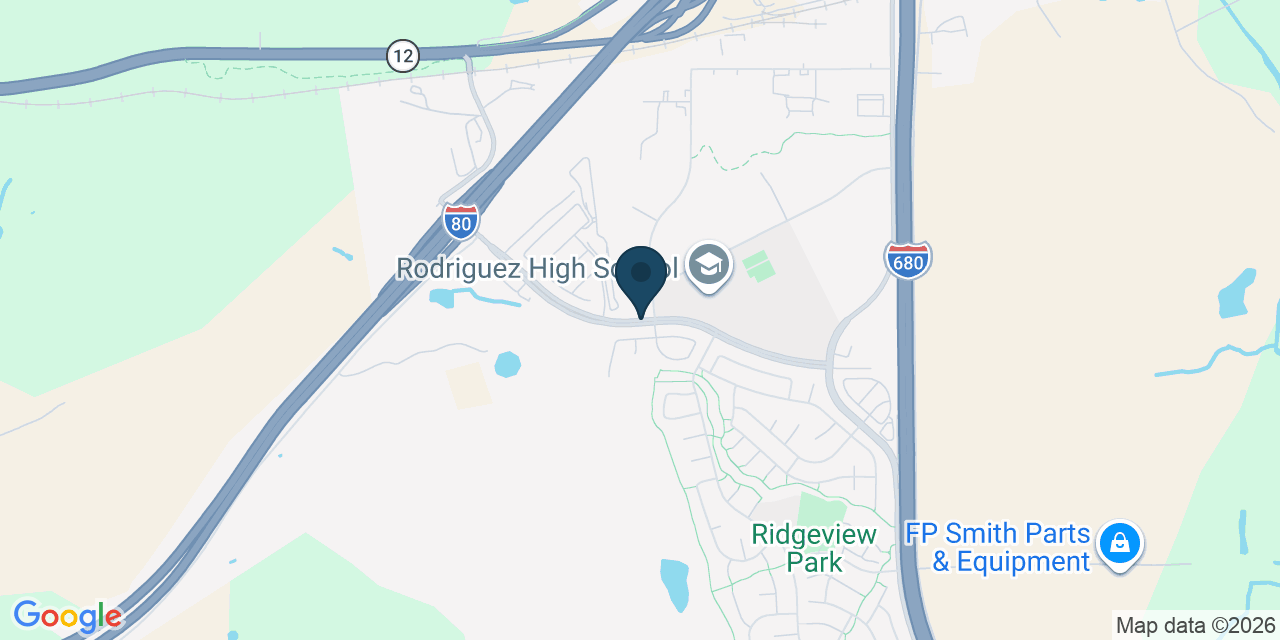 Map showing Solano County, CA