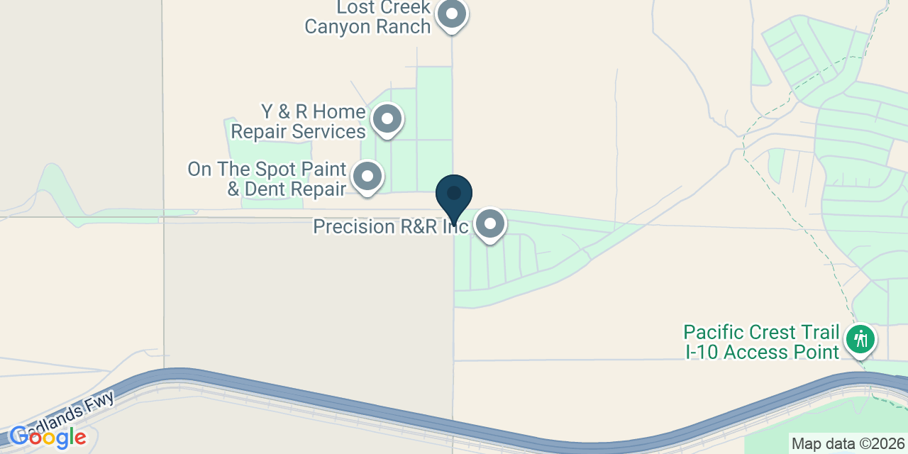 Map showing Whitewater, Riverside County, CA