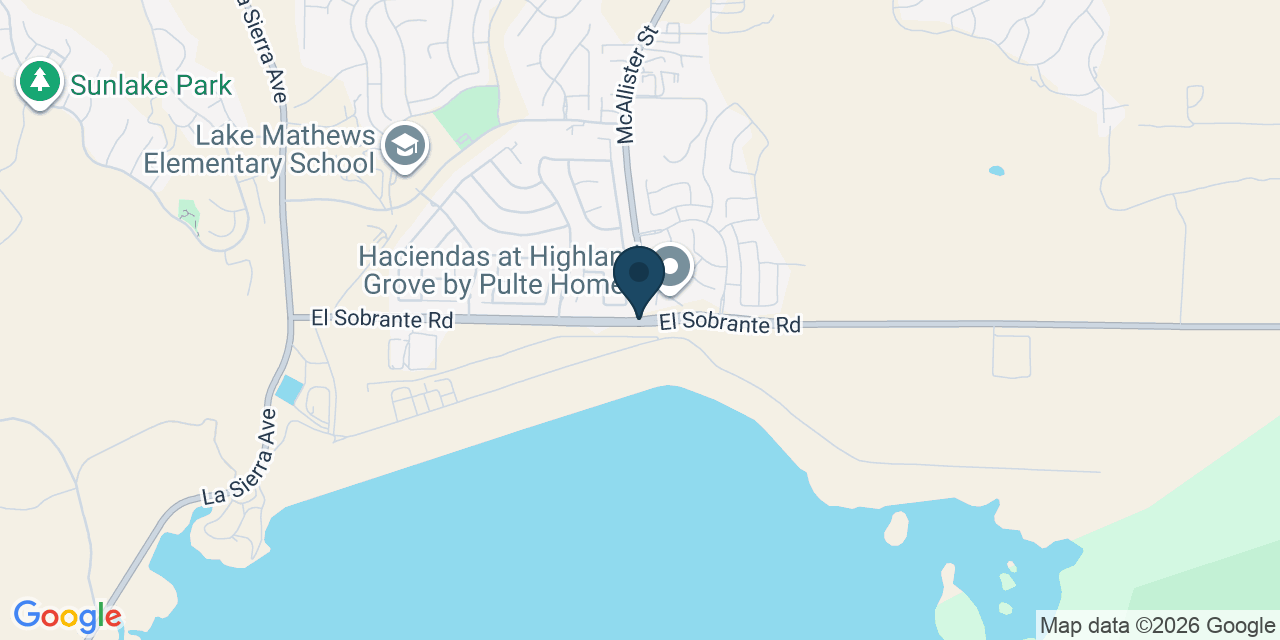 Map showing El Sobrante, Riverside County, CA