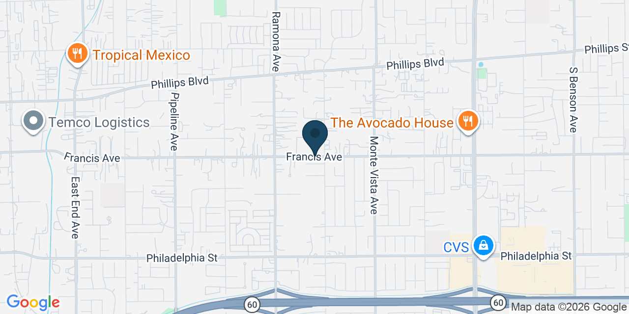 Map showing San Bernardino County, CA