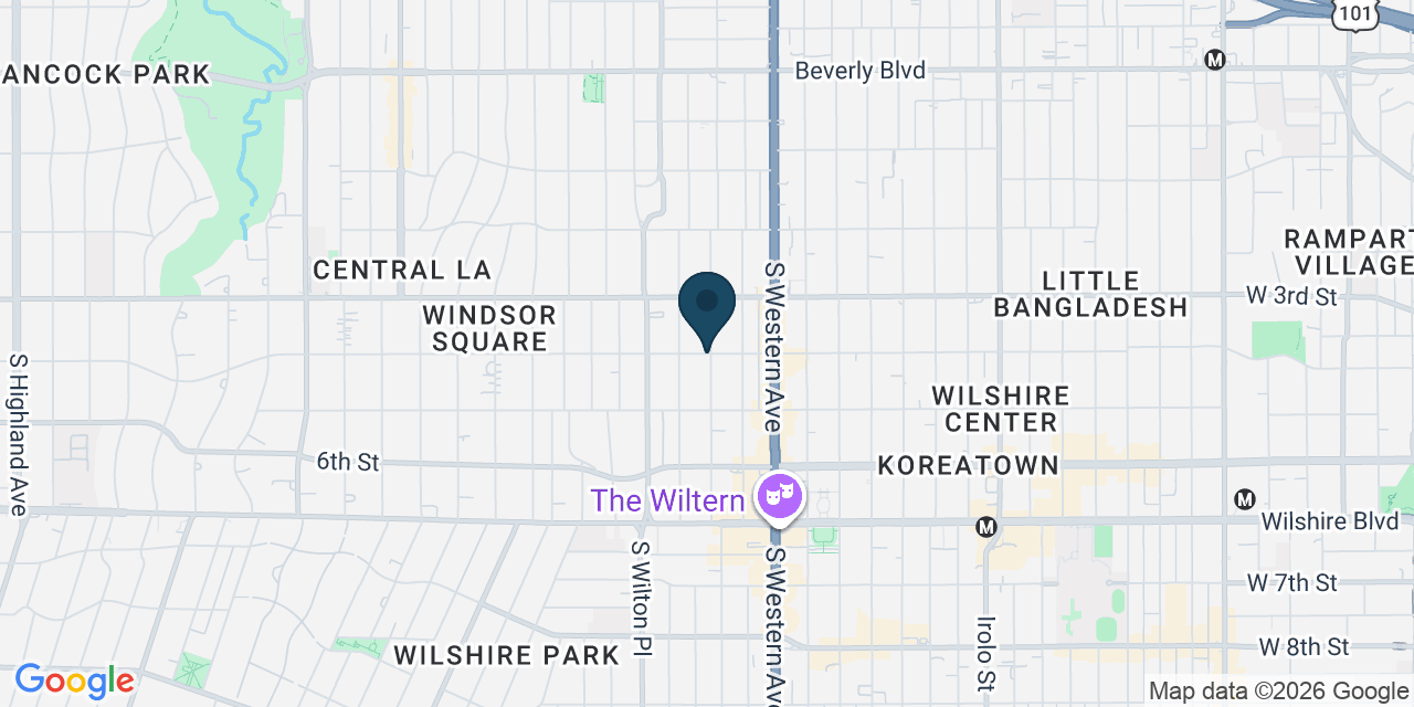 Map showing Los Angeles, Los Angeles County, CA