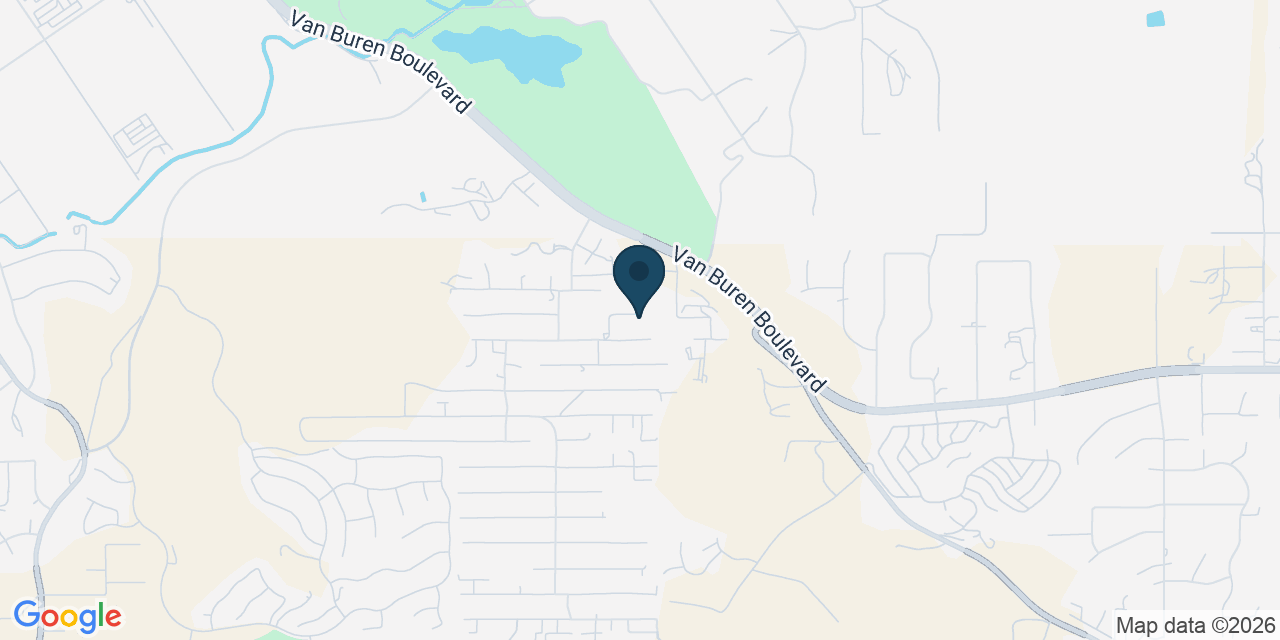 Map showing Riverside, Riverside County, CA