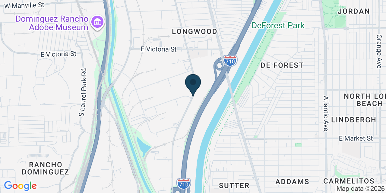 Map showing Los Angeles County, CA