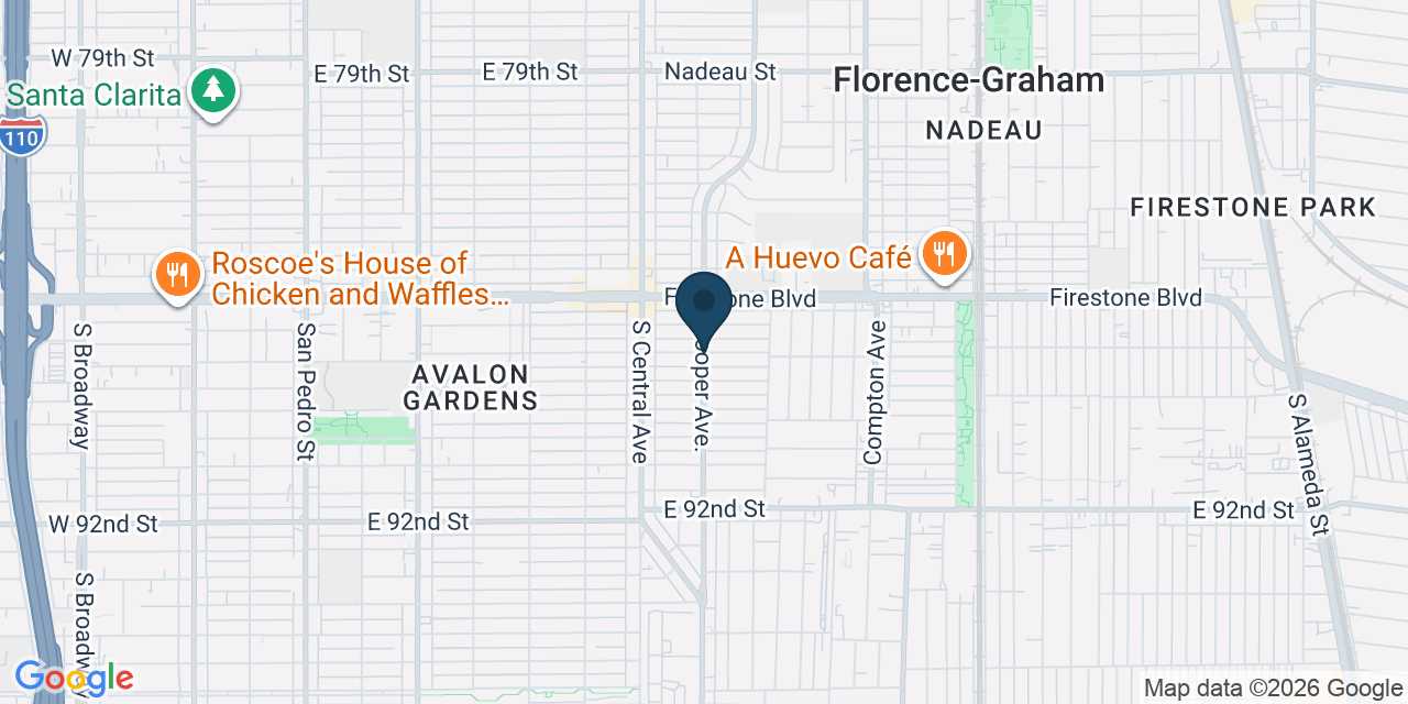 Florence-Graham Crash at Hooper Avenue and E 87th Place Prompts Ambulance Response