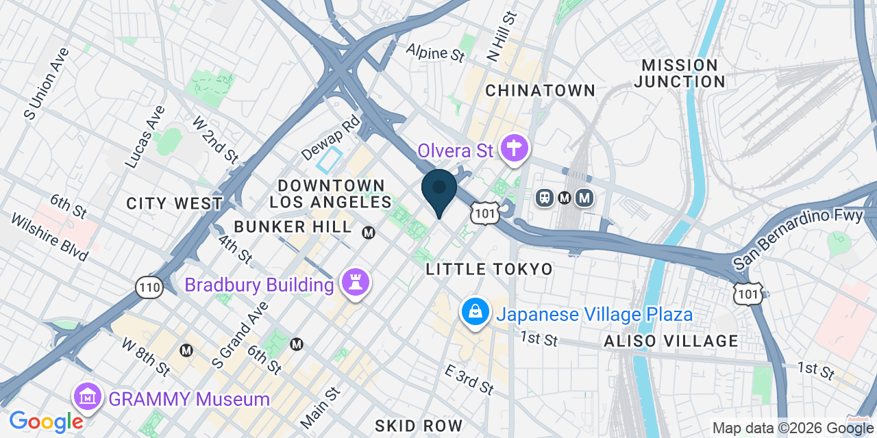 Map showing Los Angeles, Los Angeles County, CA