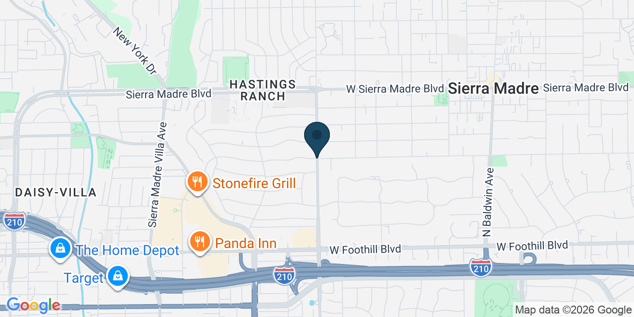 Map showing Los Angeles County, CA