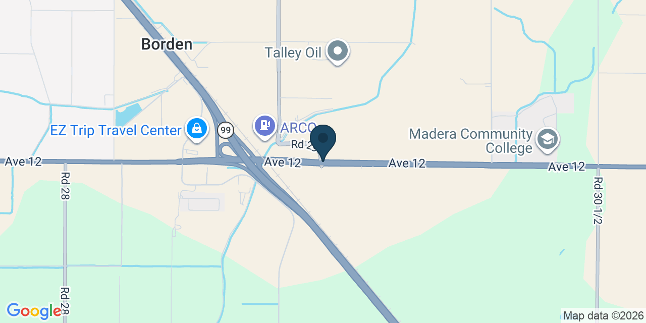 Map showing Madera County, CA