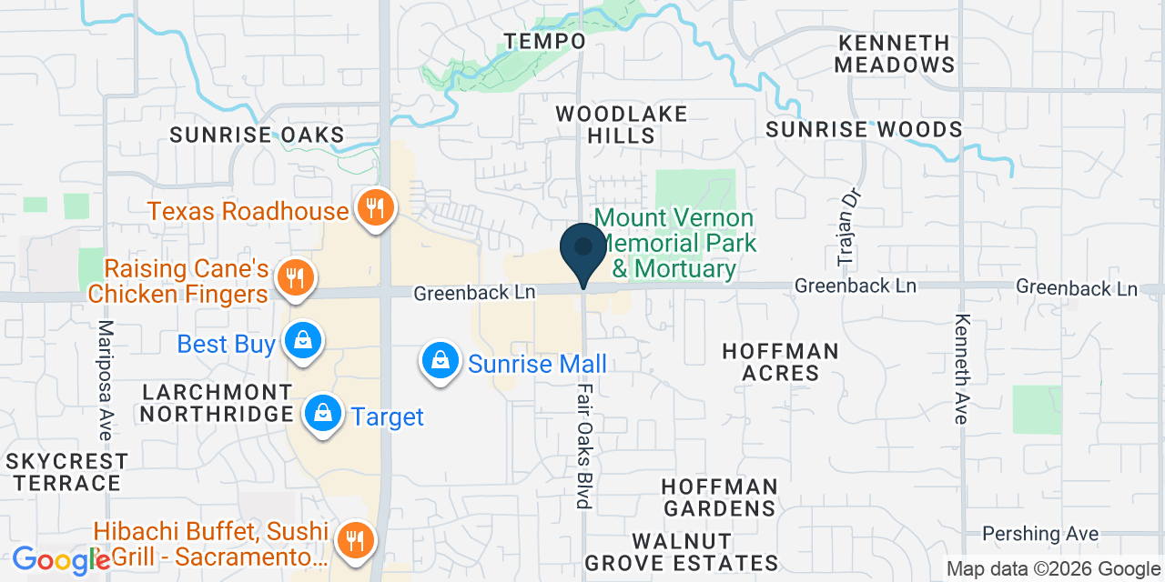 Map showing Citrus Heights, Sacramento County, CA