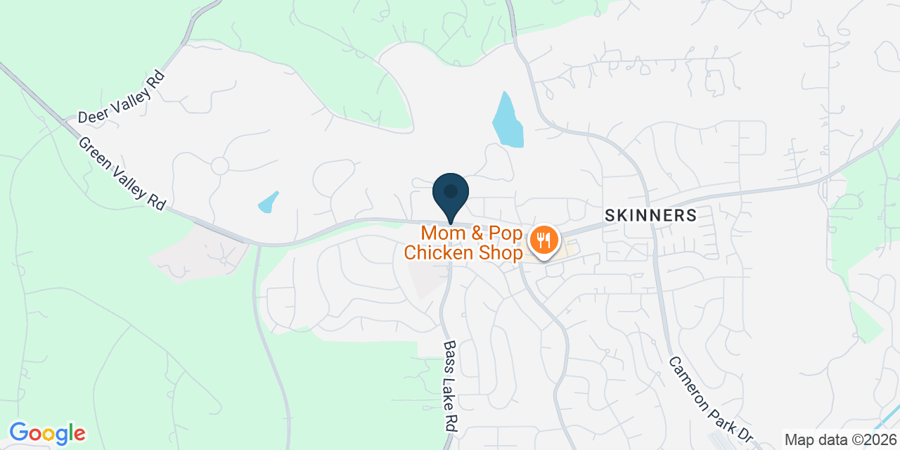 Map showing Cameron Park, El Dorado County, CA