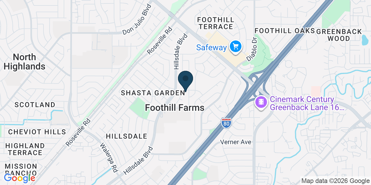 Map showing Sacramento, Sacramento County, CA