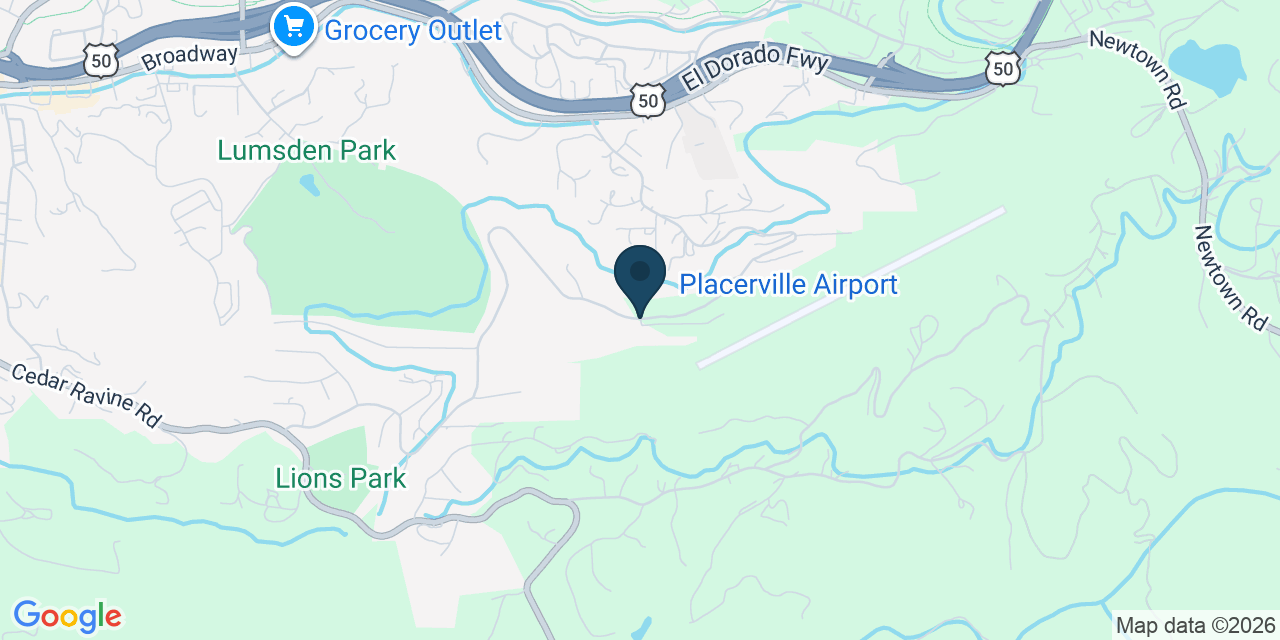 Map showing Placerville, El Dorado County, CA