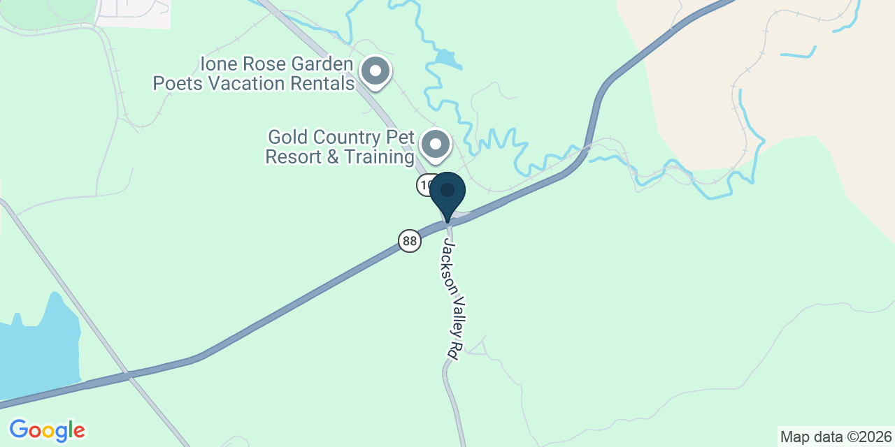 Map showing Ione, Amador County, CA
