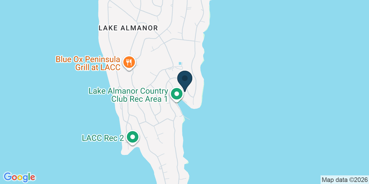 Map showing Lake Almanor Country Club, Plumas County, CA