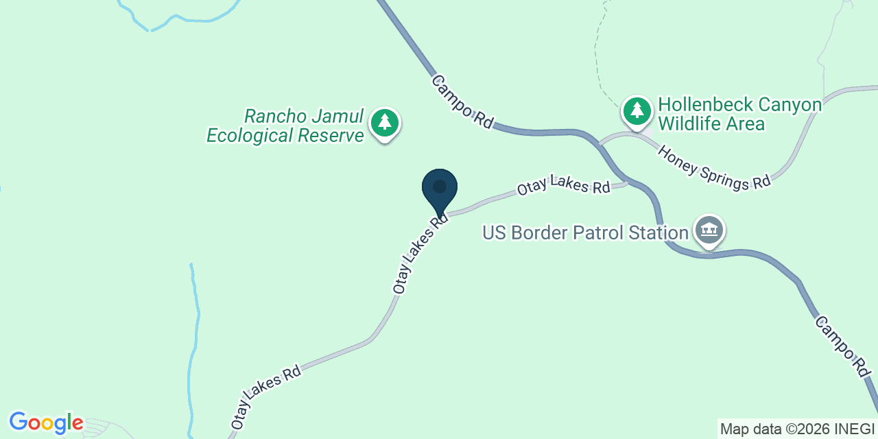 Map showing Jamul, San Diego County, CA