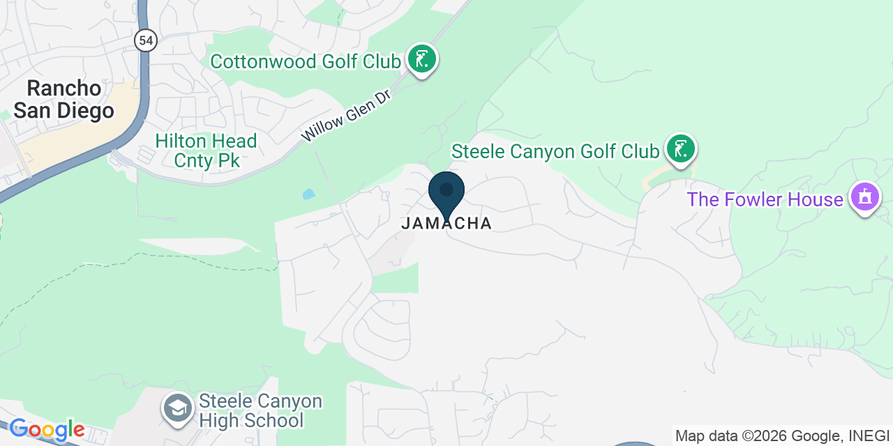 Map showing Jamul, San Diego County, CA