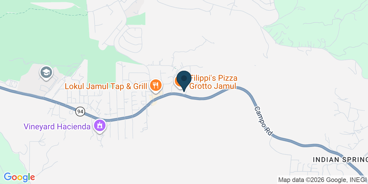 Map showing Jamul, San Diego County, CA