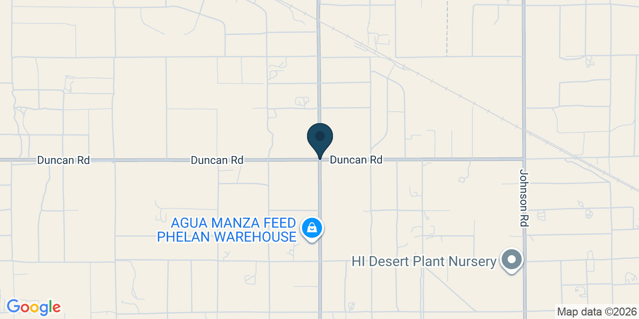 Map showing Phelan, San Bernardino County, CA