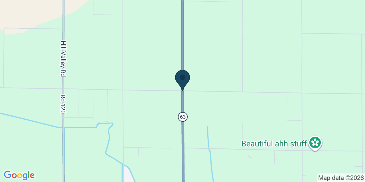 Map showing Tulare County, CA