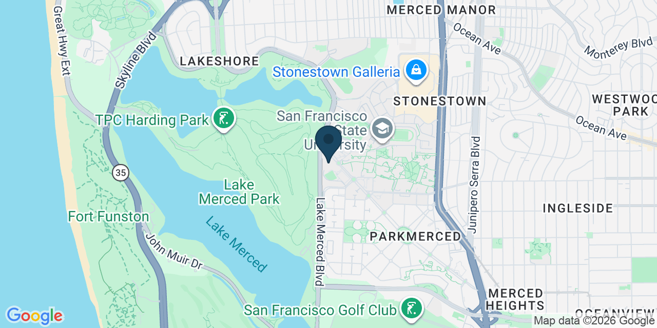 Map showing San Francisco, San Francisco County, CA