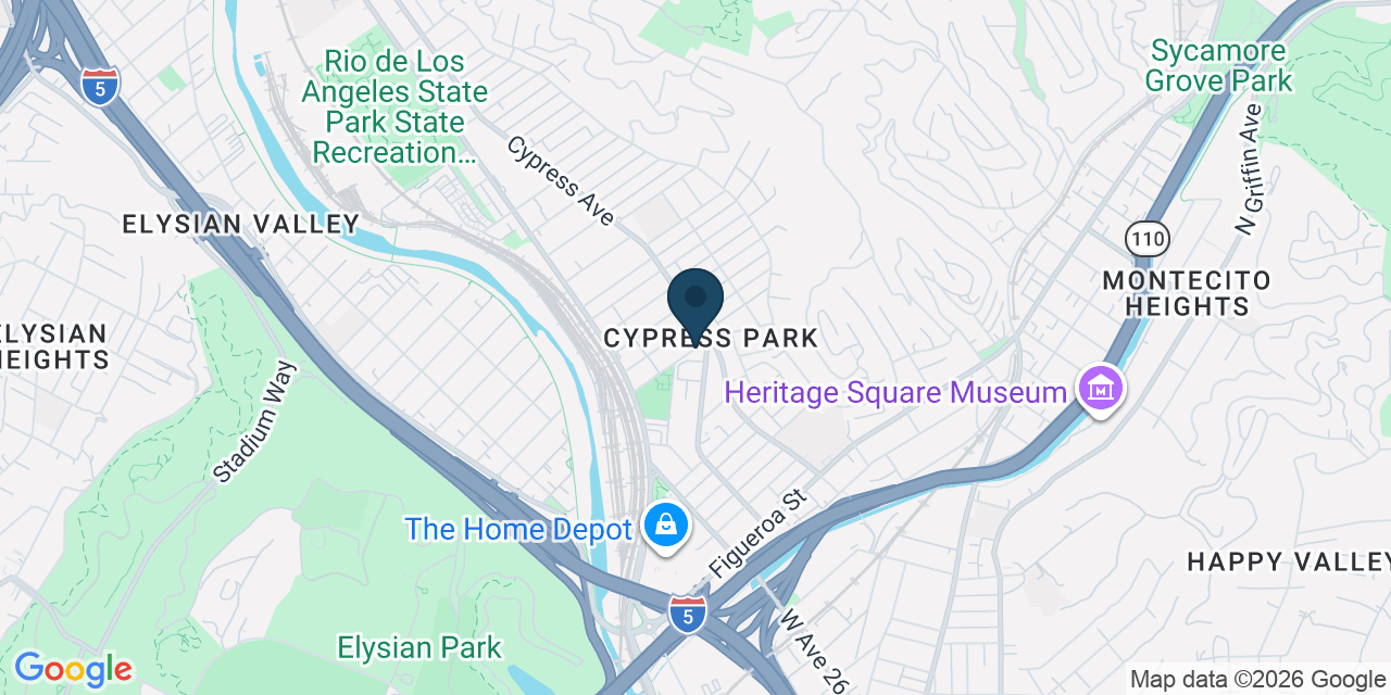 Map showing Los Angeles, Los Angeles County, CA