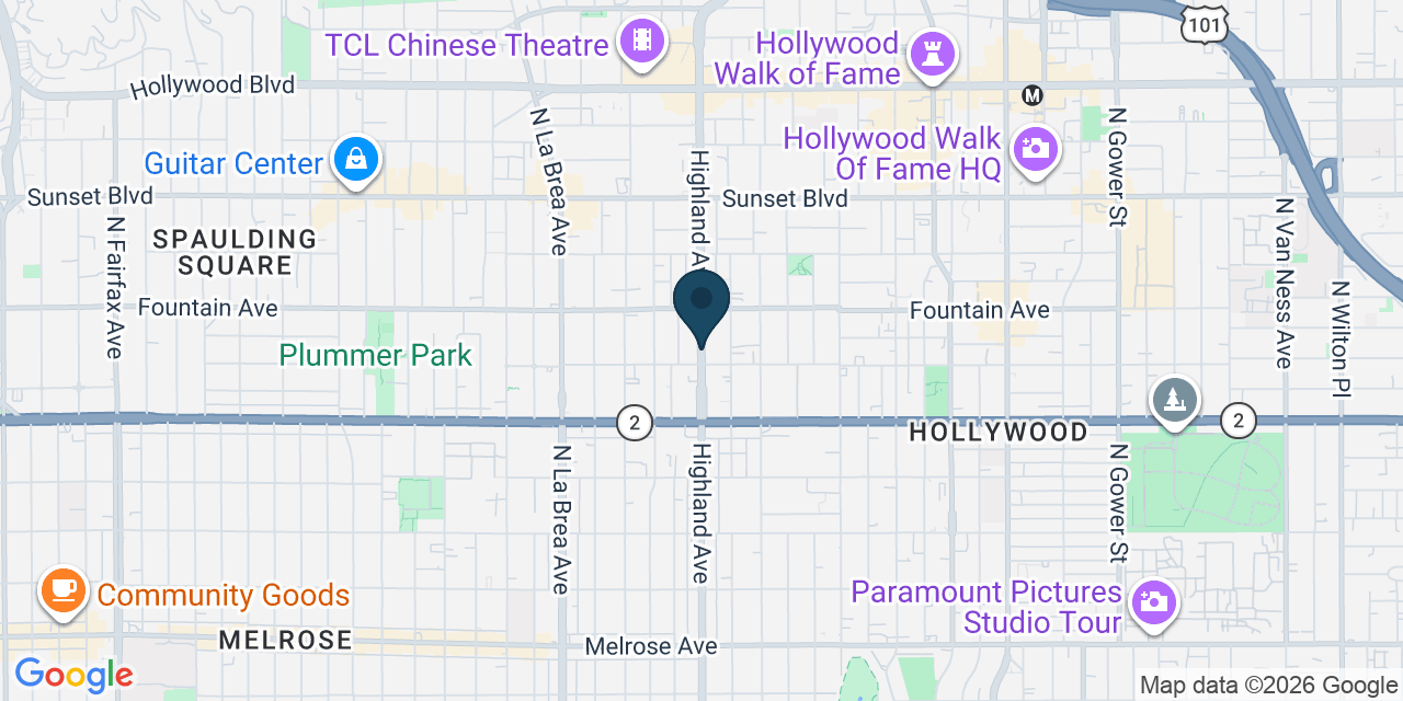 Map showing Los Angeles, Los Angeles County, CA