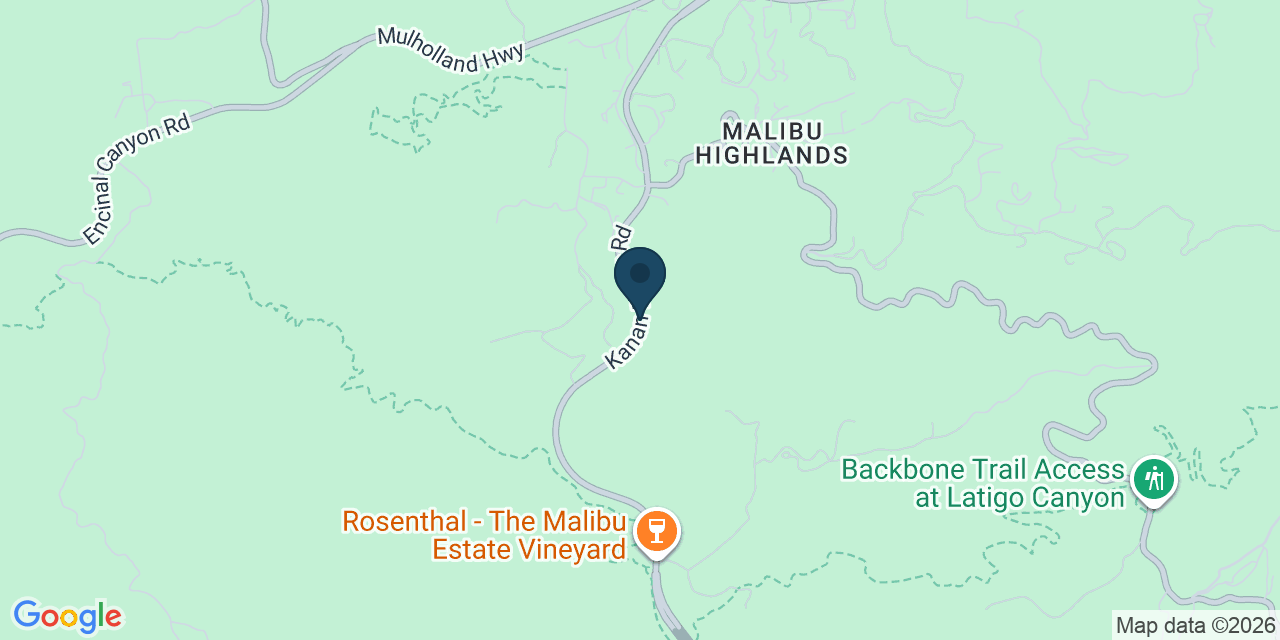 Map showing Malibu, Los Angeles County, CA