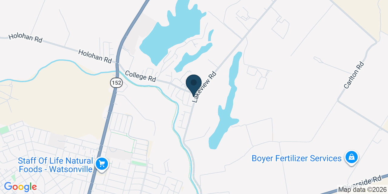Map showing Watsonville, Santa Cruz County, CA