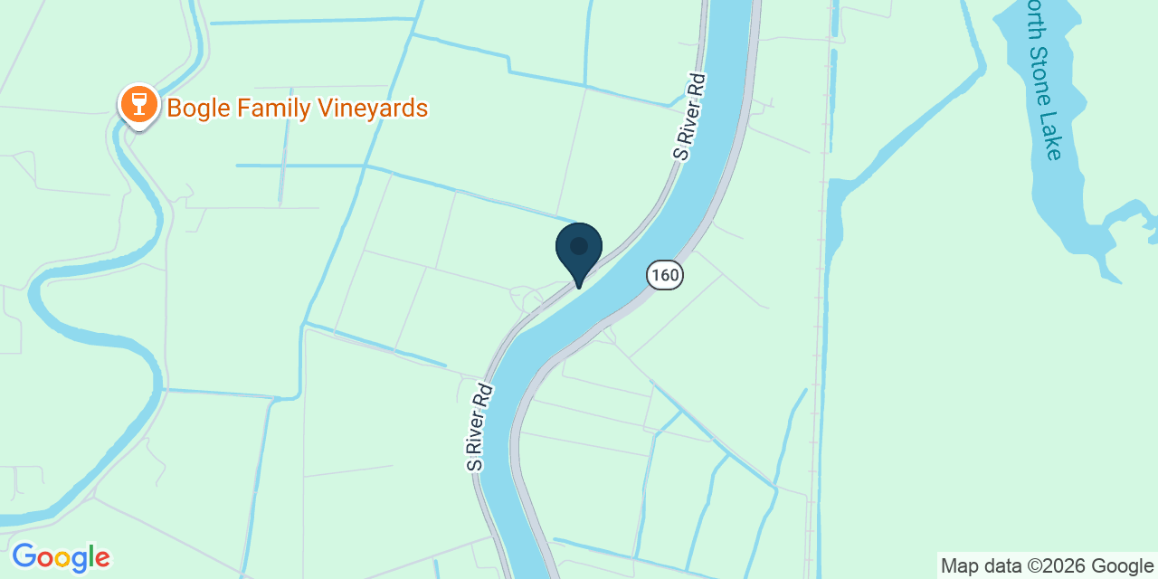 Map showing Clarksburg, Yolo County, CA