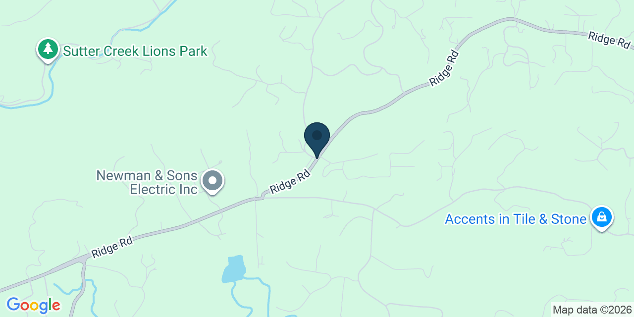 Map showing Amador County, CA