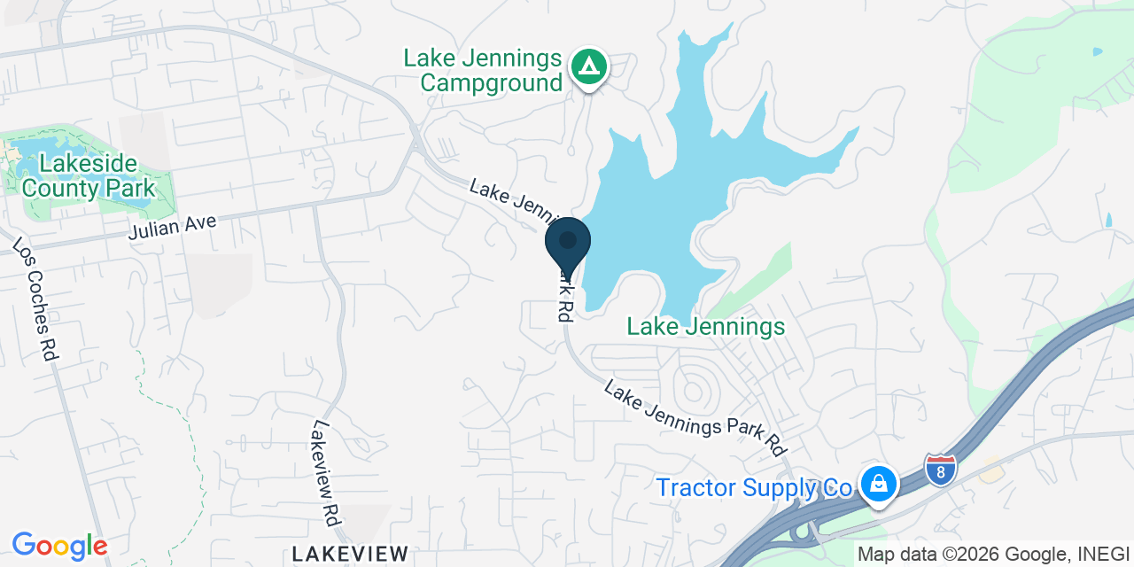 Map showing San Diego County, CA