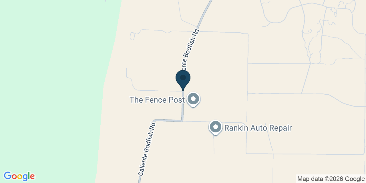 Map showing Caliente, Kern County, CA