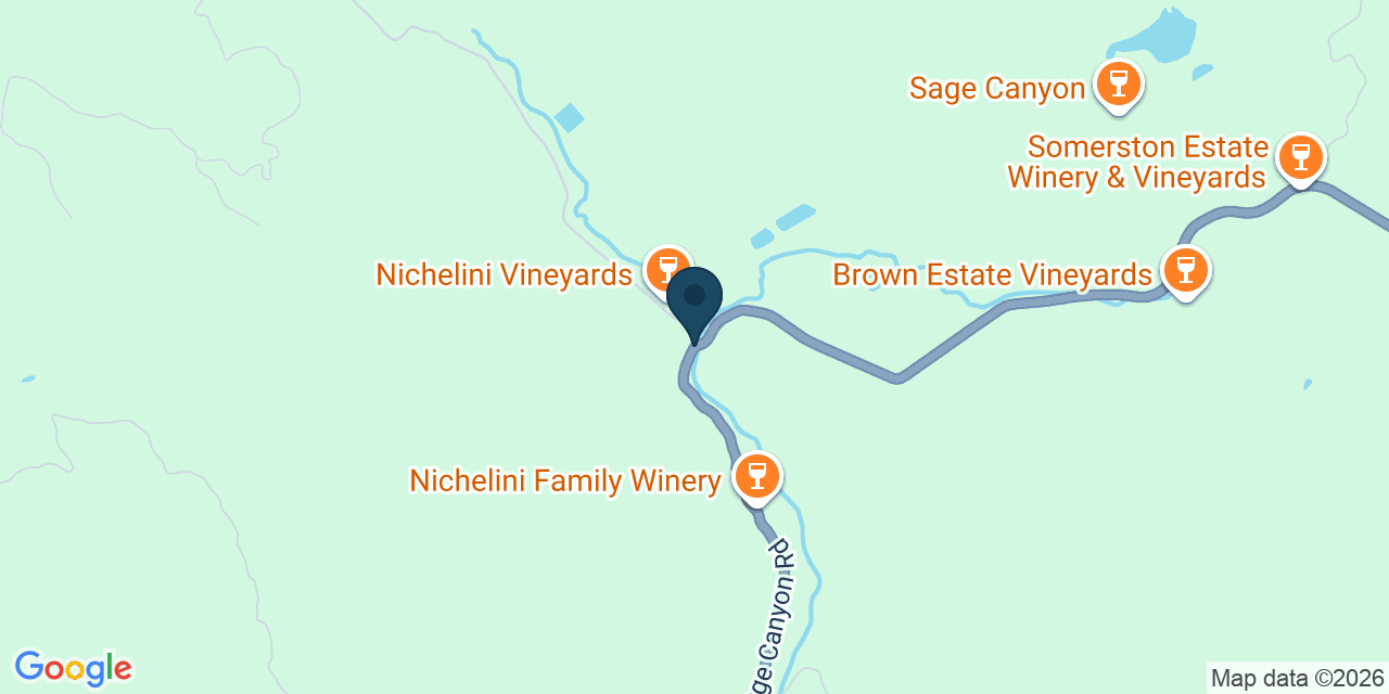 Map showing Napa County, CA