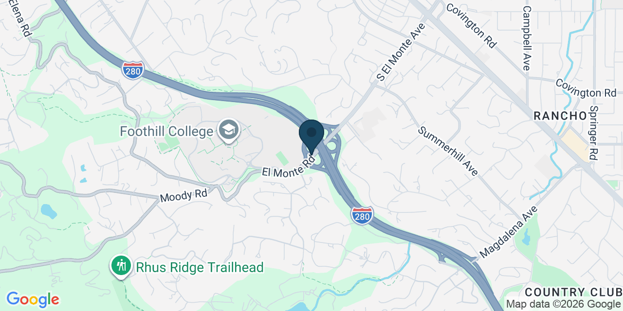 Map showing Santa Clara County, CA