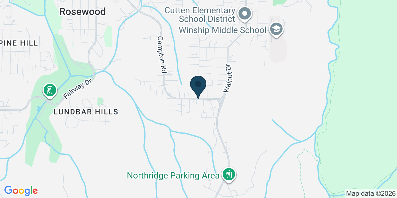 Map showing Cutten, Humboldt County, CA